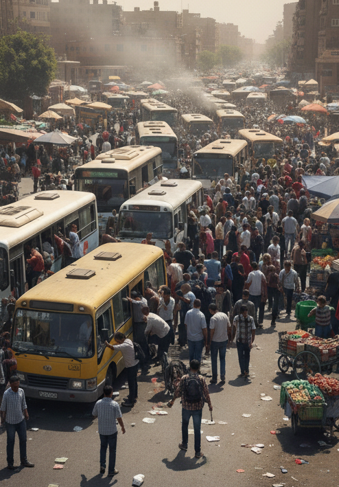 Chaotic street transit